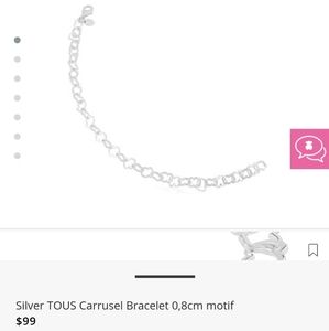 Silver Tous Carrusel Bracelet